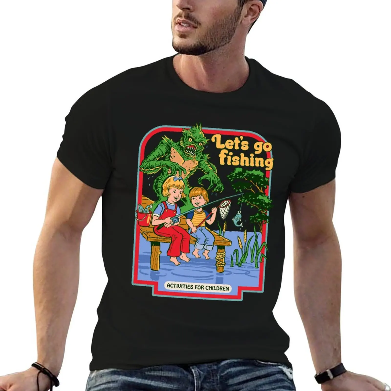Let&x27;s Go Fishing T-Shirt t shirt personalised man t shirts for men funny t shirts man T-shirt