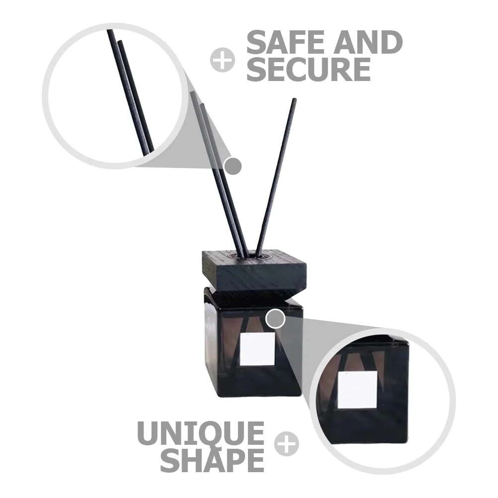 

1 set 1 Set Large Capacity Aromatherapy Glass Bottle Refillable Essential Oil Diffuser Jar For Home Decor Bedroom Living Room