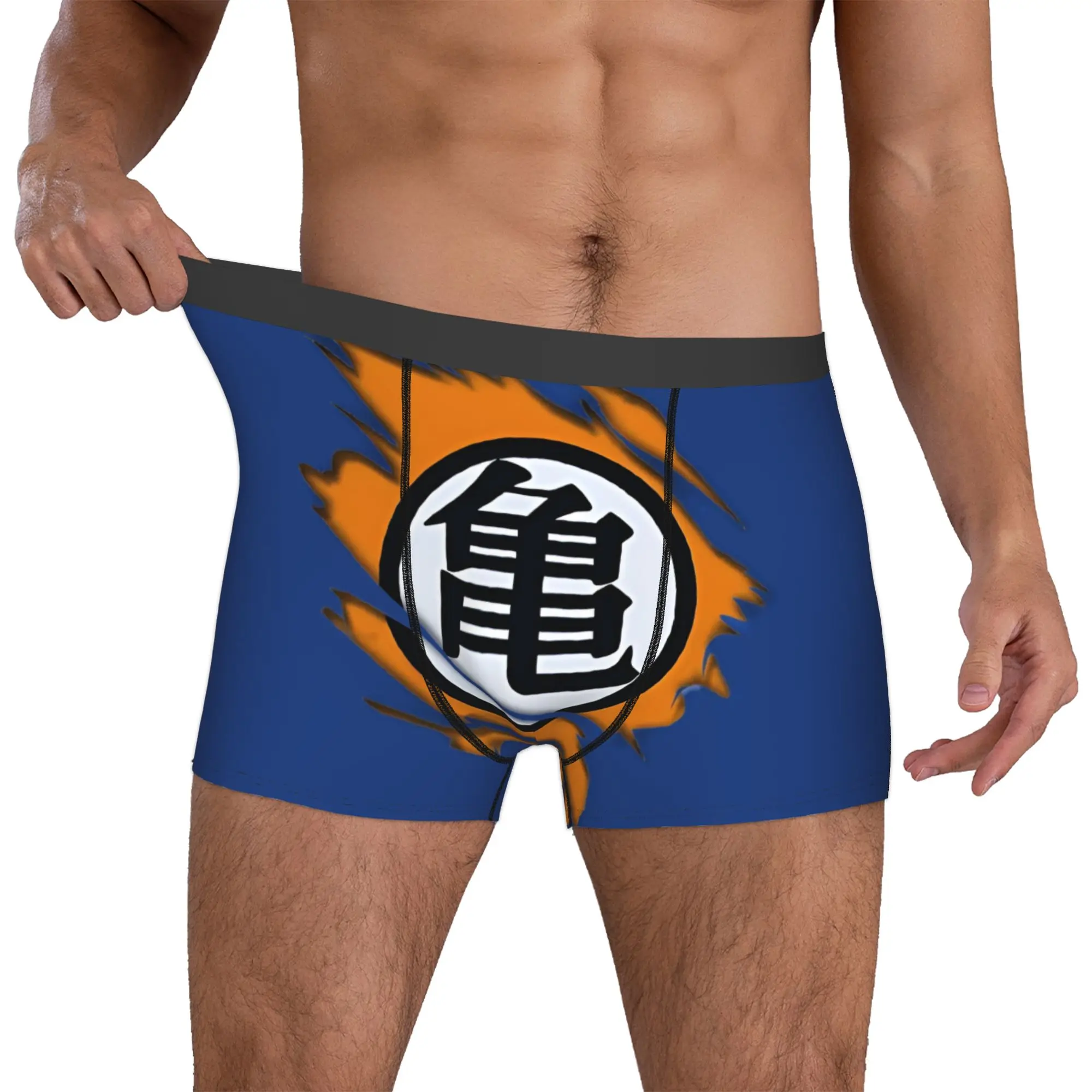 Maßgeschneiderte Master Roshi Hot Comic Boxershorts für Männer, 3D-gedruckte Schildkröten-Unterwäsche, Slips, atmungsaktive Unterhosen