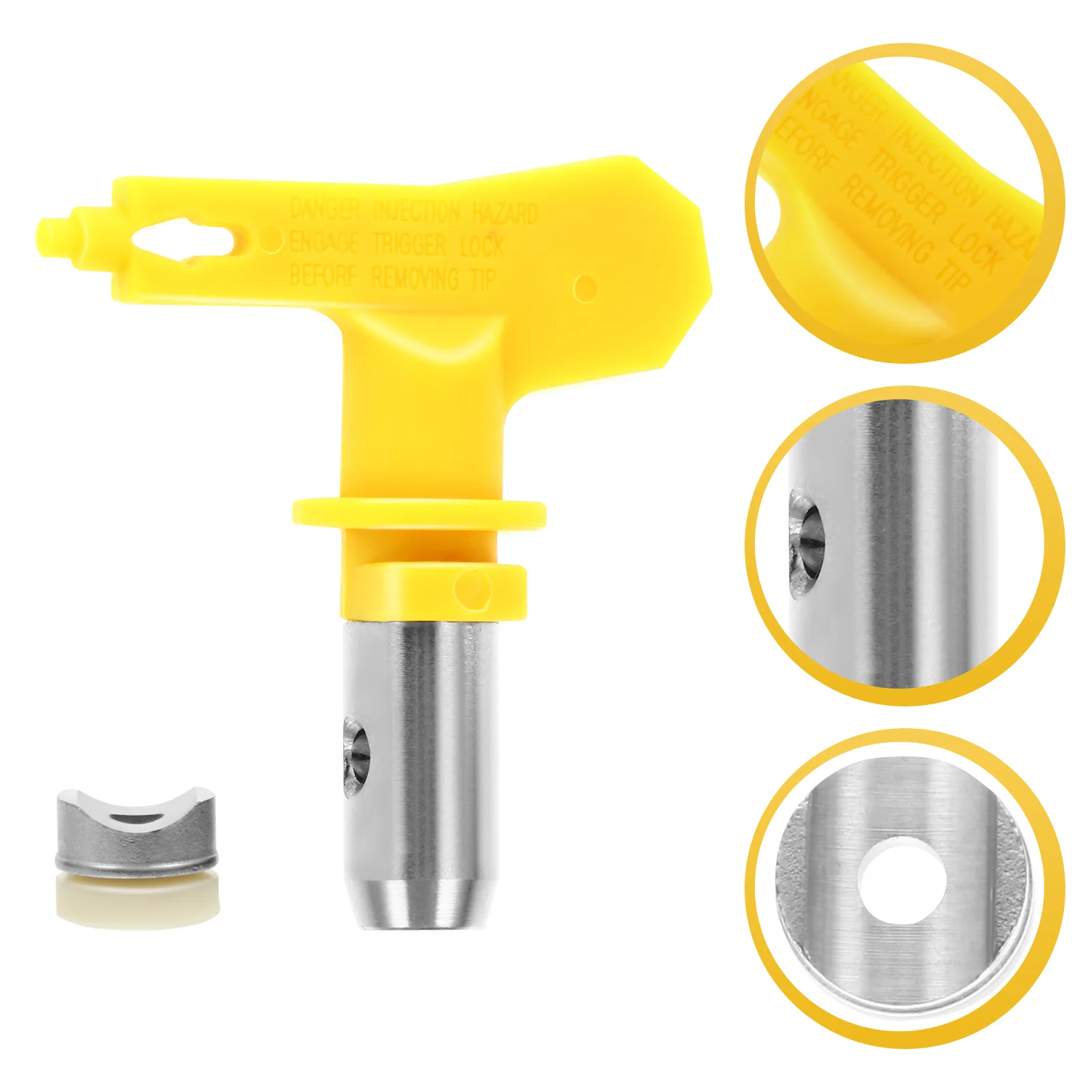 

3 Pcs Nozzle Airless Sprayer Tip Seal Spraying Accessories Reversible Tips Plastic