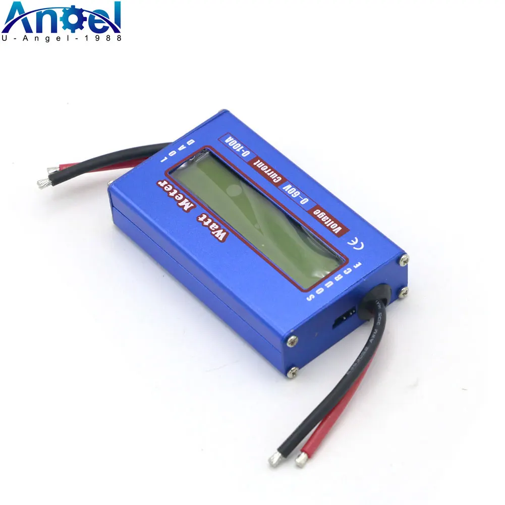 Digital lcd dc 60v 100a tensão de equilíbrio analisador energia da bateria rc watt medidor wattímetro testador verificador balanceador carregador rc ferramentas