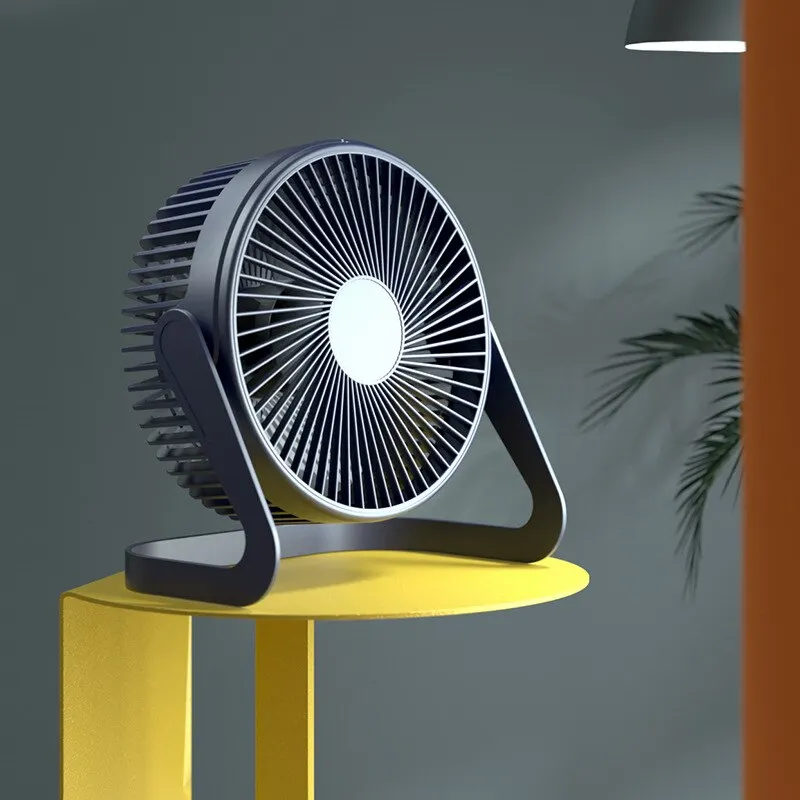 Ventilateur de bureau USB 5 pouces, rotatif à 360 °, mini ventilateur électrique portable réglable, refroidisseur d'air muet d'été pour le bureau à domicile