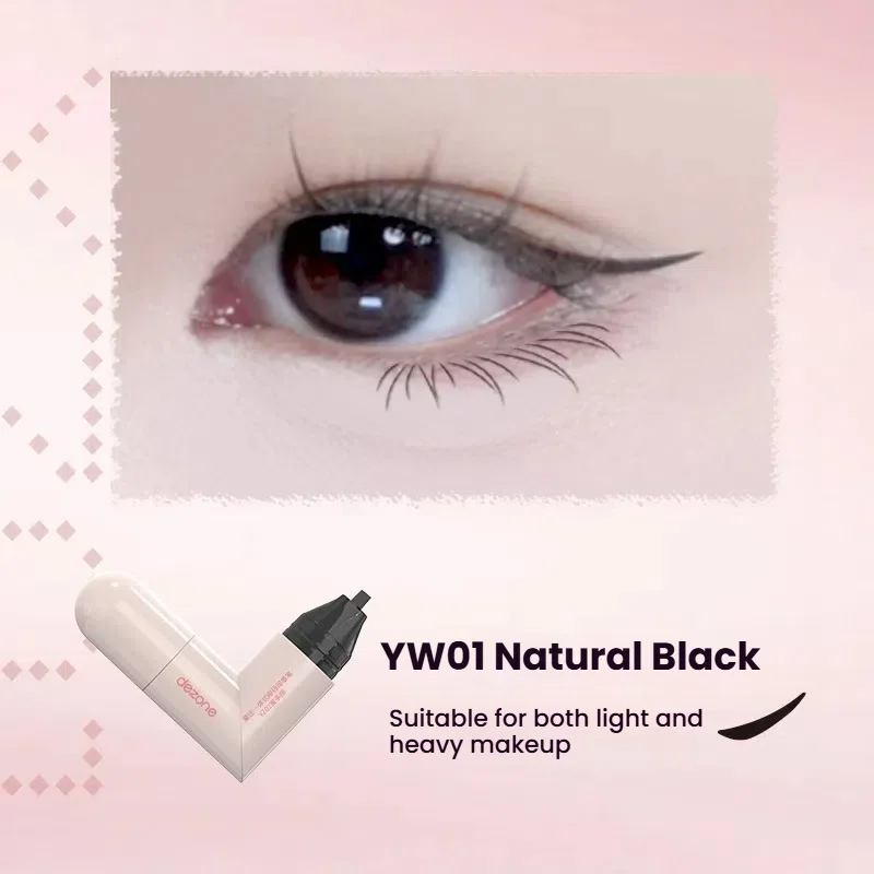 Eyeliner Nero Marrone Timbro Contorno preciso sigillo eyeliner a lunga durata penna liquida Trucco Cosmetici Eyeliner impermeabile