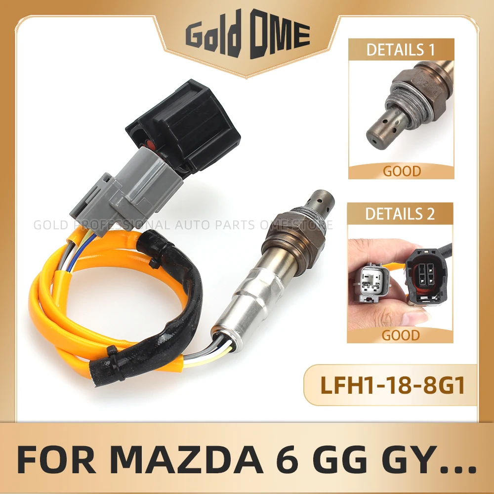 Oryginalny japoński czujnik LFH1-188G1 O2 sonda Lambda dla Mazda 6 GG GY 2002-2007 1.8 2.0 2.3 LFH1-18-8G1 czujnik tlenu