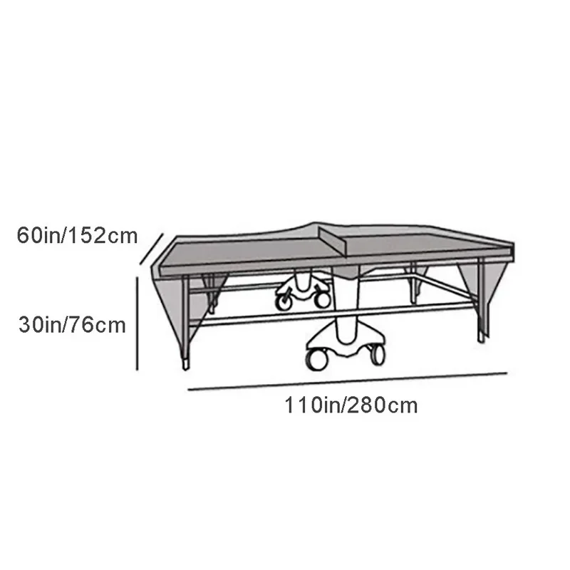 

Чехол для настольного тенниса из ткани Оксфорд для использования в помещении и на открытом воздухе, водонепроницаемый пылезащитный чехол для настольного тенниса с тканевым пылезащитным чехлом 210/420D