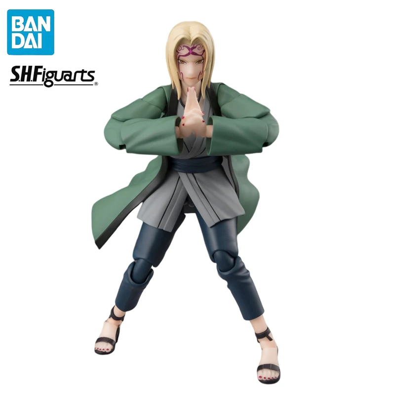 BANDAI S.H.Figuarts Naruto Tsunade PVC 14CM Anime Action Figures Model Collection Toy