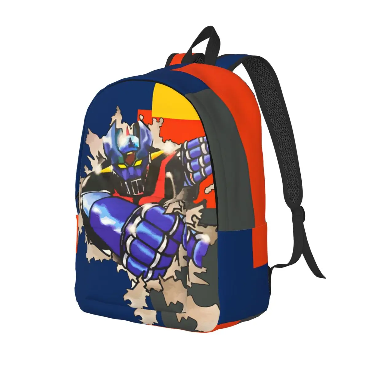 College Bag Fit Multi Compartment Mazinger Z For Women Kid Birthday Gift Lightweight Schoolbag Picnic