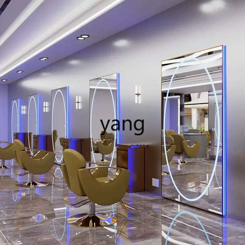 

XYY Internet celebrity hair salon with light, mirror perm and dyeing area, wall-mounted mirror, dedicated to hair salon