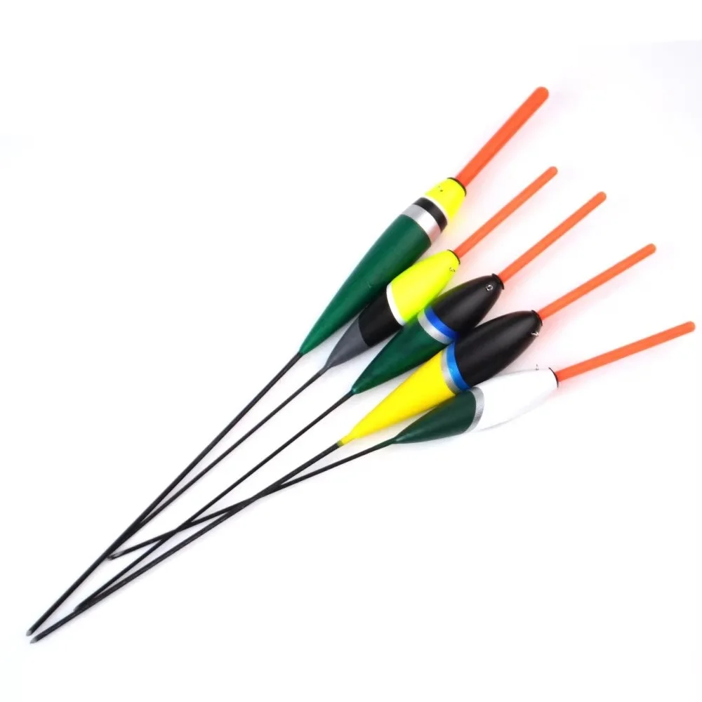 FTK 10PCS Barguzinsky Fir Fishing Floats Light Stick Bobber Mixed Size 2G-6G Vertical Floats Buoy Carp Fishing Accessories
