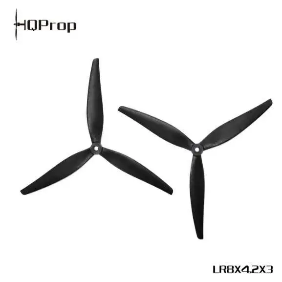 2Pair HQProp LR8X4.2X3 GRN 8 Inch 3-Blade Propeller 2CW 2CCW 5mm Shaft  11.2g  Long Range FPV Drone Props