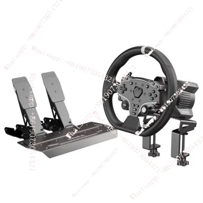 

R3 racing emulator game steering wheel servo direct drive base horizon 5 speed pressure pedal