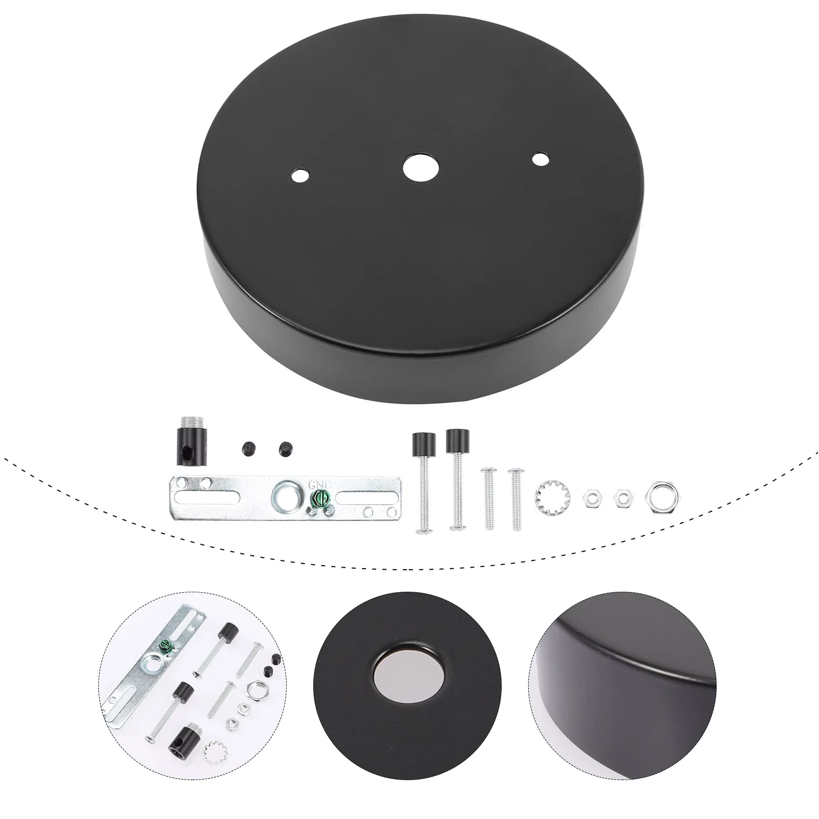 

Canopy Light Plate Metal Ceiling Cover Pendant Light Kit Fixture Mounting Bracket Hanging Accessories For Home Bar Restaurant