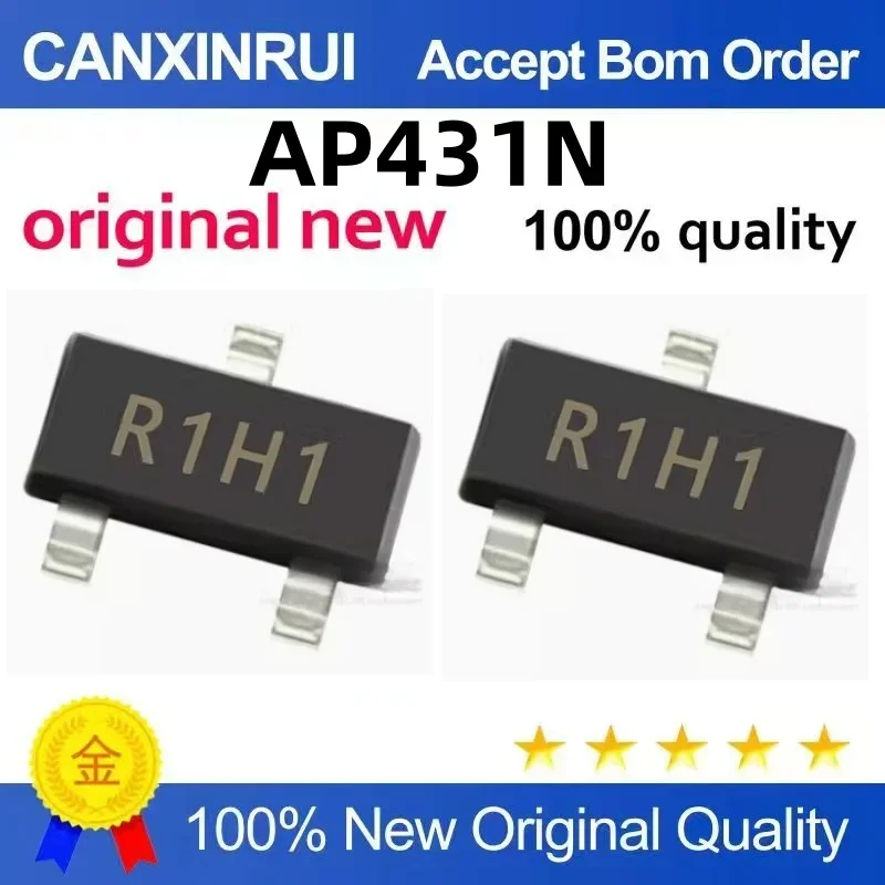 

(5-100 pieces) AP431N surface mount transistor SOT-23 silk screen code R1H1 field-effect transistor MOS