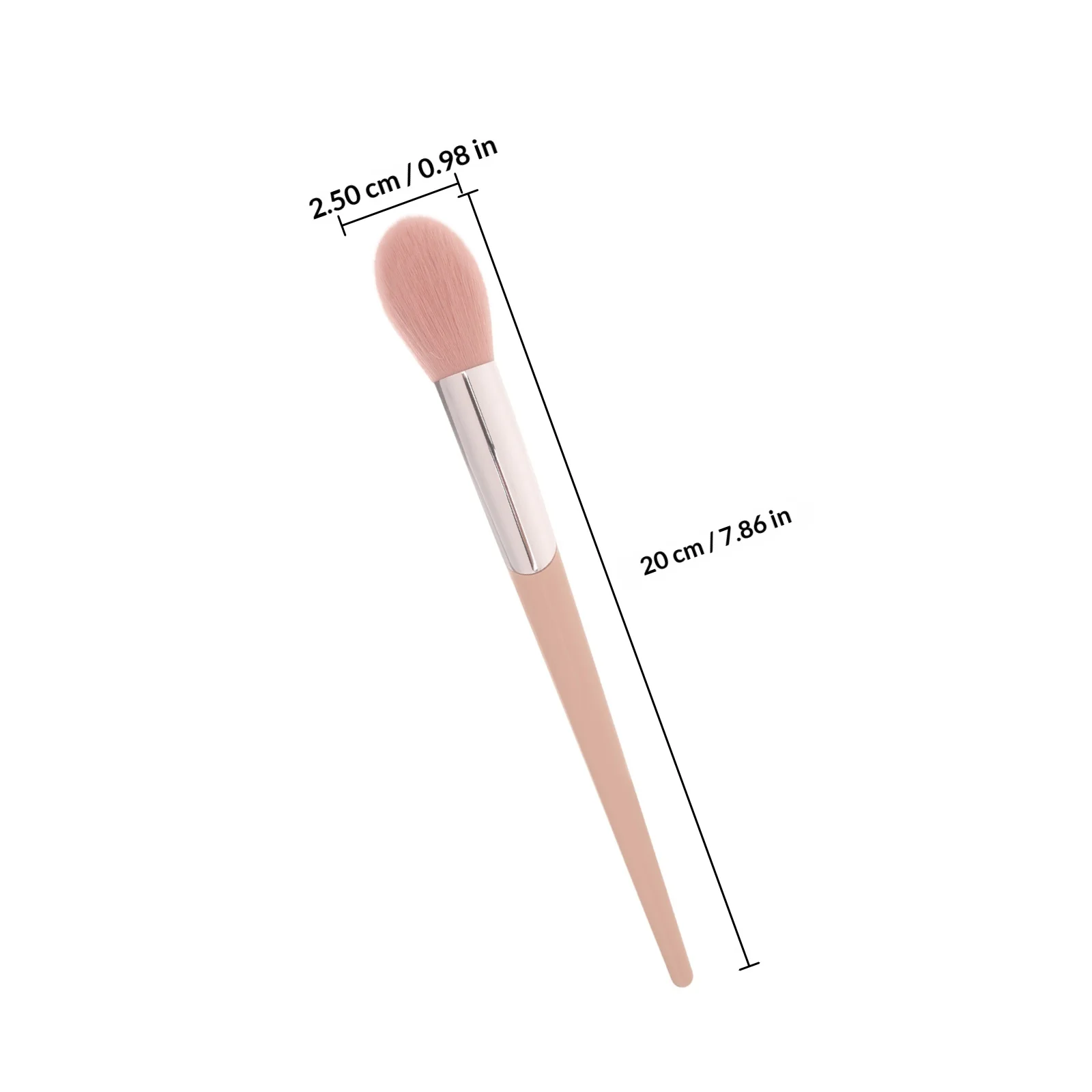 Pennello per Trucco Morbido Premium per Blush, Illuminante, Ombretto Naso e Viso, Leggero e Portatile