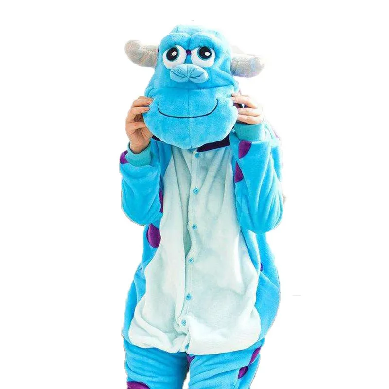 

Halloween Parent-Child Long Hair Monster Sullivan Performance Costume Monster Company Monster University Cos Game Uniform