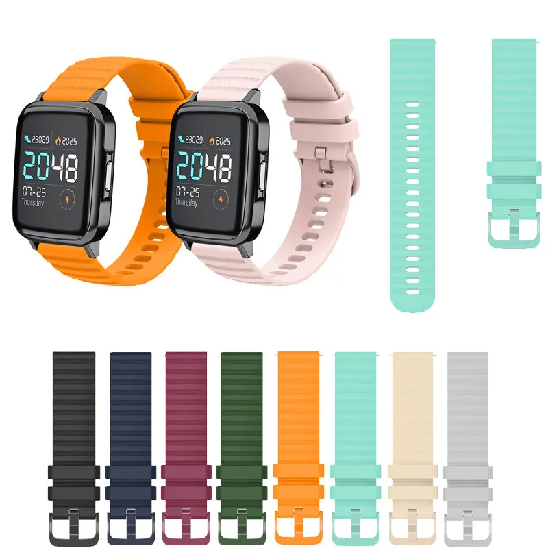 Спортивный силиконовый ремешок для часов 20/22 мм для Haylou Solar LS05 RT LS05S RS3 LS04 RT2 LS10 GST LS02 RS4 Plus LS01