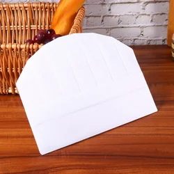 Gorros de Chef desechables para niños, gorros ligeros, accesorios de cocina simples para niños y niñas (blanco), 20 piezas