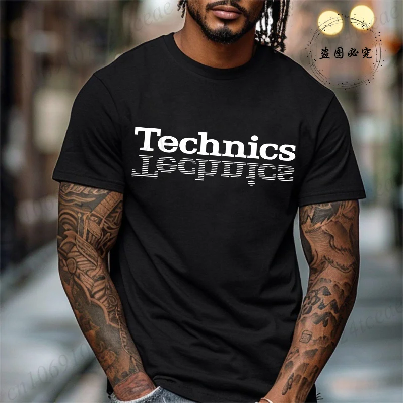 Camiseta Technics, Camiseta de DJ, Música House, Techno, Electrónica, Hip Hop, Nueva Moda de Verano, Camiseta Informal de Moda Urbana