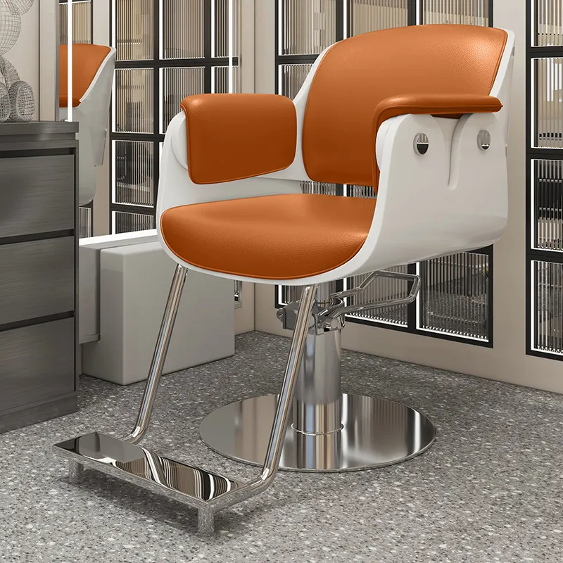 

light luxury hairdressing chair modern minimalist hair salon hairdresser chair height adjustable кресло барбера furniture