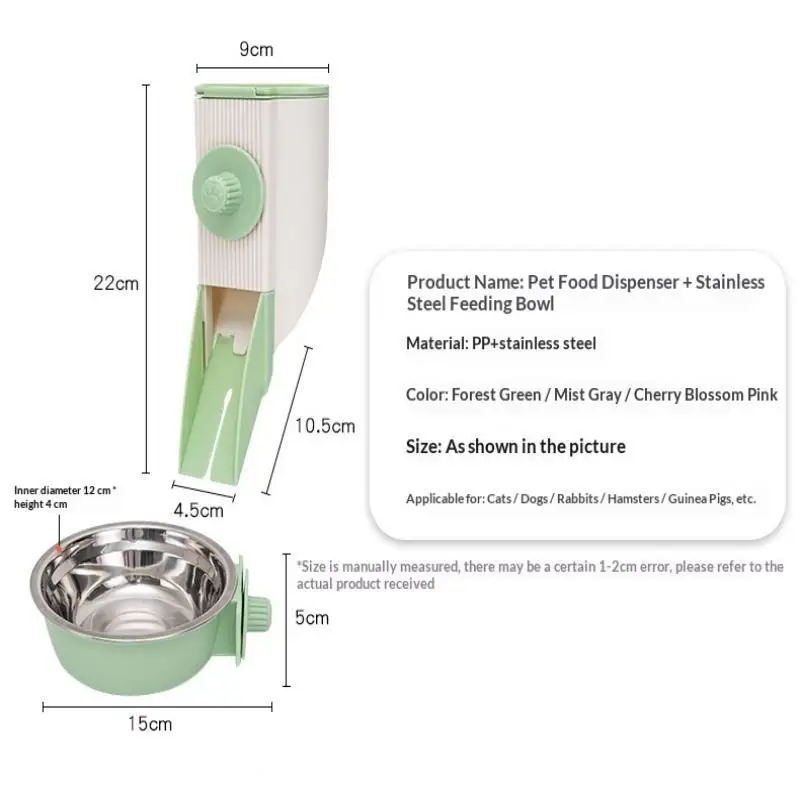 500ML Hängender Futter- und Wassernapf für Haustiere, Einfache Installation, Automatischer Futter- und Wassernapf für Tauben, Kaninchen und Kleintiere, Haustierprodukte – Detail 27