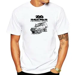 2024Short Sleeve O-Neck 100 Series Cruiser King design with UZJ100 Land Cruiser image Summer Men Clothing  envio gratis  wayne