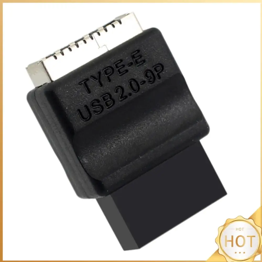 Carte mère USB 2.0 9 broches mâle vers type E femelle, adaptateur pour ordinateur de bureau