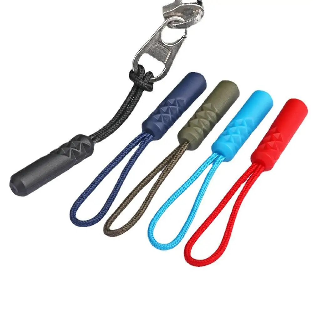 1~7PCS set 10 Color Zippers Pull Puller End Fit Rope Tag Replacement Clip Broken Buckle Fixer Suitcase Tent Backpack Zipper Cord