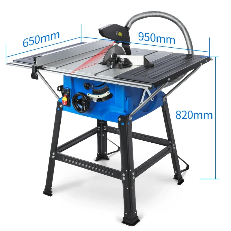 For 255mm 1800W Wood/Aluminum/Metal/PVC Plastic Cutting Table Saw For Woodworking