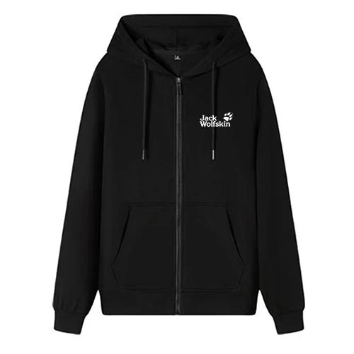 2024 Hot Selling Men's Hoodie Long Sleeve Hoodie Drawstring Zipper Solid Color Casual Sportswear Couple's Zipper Hoodie