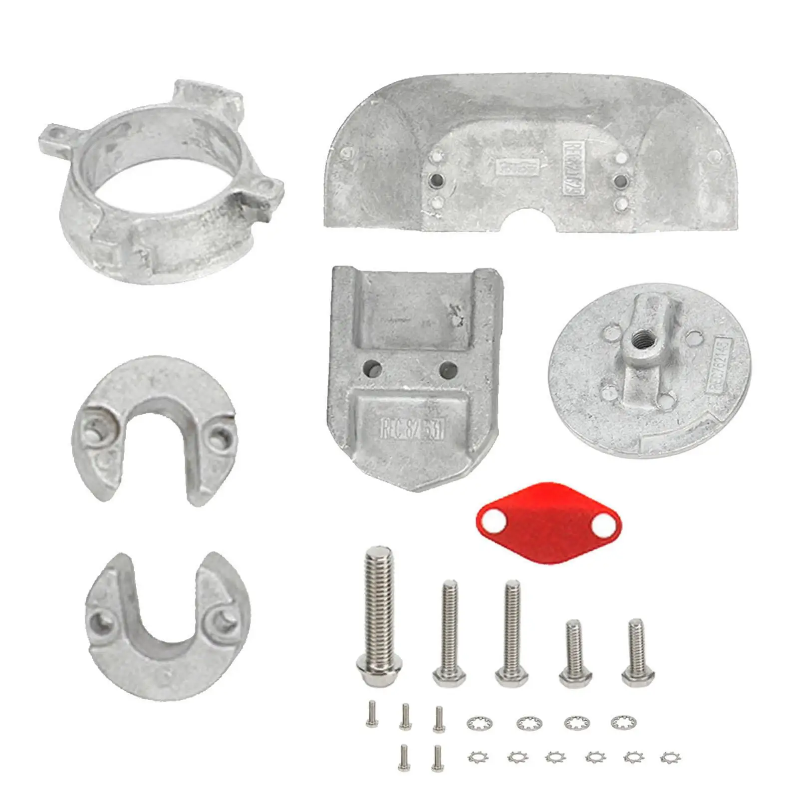 Aluminium Anode Kit 888756Q01 High Strength Rustproof for Mercruiser 1 Generation 2 Sterndrives 1991 to Present