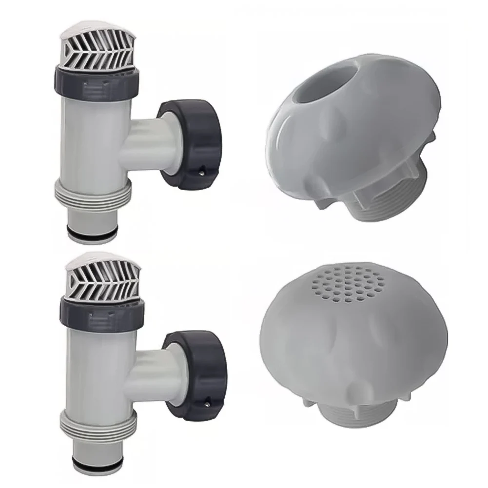 Robusta valvola a stantuffo per piscine compatibile con i modelli fuori terra 28633EG e 28635EG Include raccordi richiesti per la configurazione