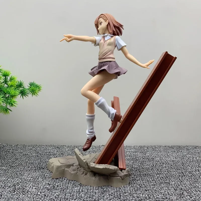 A Certain Magical Index Anime Figure SQUARE ENIX Railgun Cannon Sister Misaka Mikoto Peripherals Manga Anime Gift Toys Kids