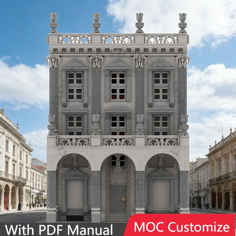 7346 PCS Modular Building The Italian Theater 2.0 MOC Customize Modular Building Block Design Educational DIY Holiday Toy Gifts