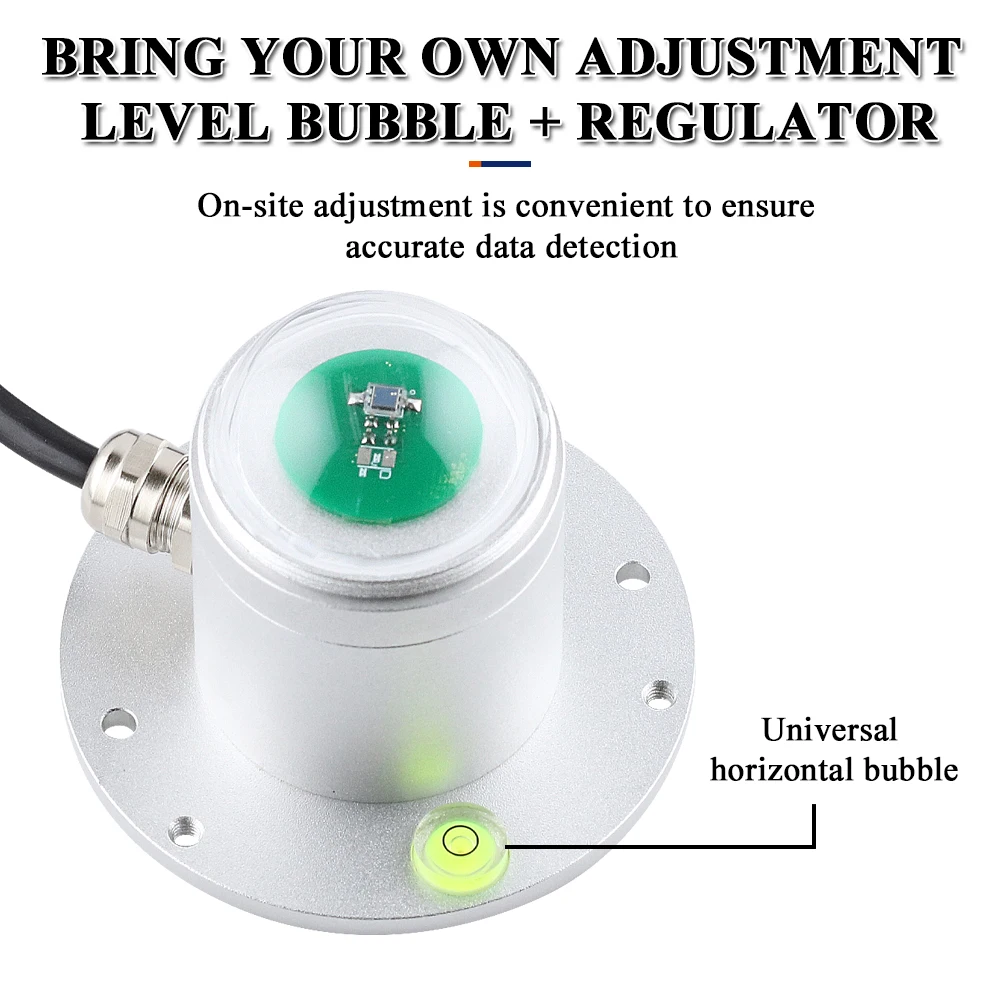 Total Solar Radiation Sensor RS485 0-5V 0-10V 4-20MA Output Radiation Transmitter Monitors Meteorological oOutdoor Irradiance