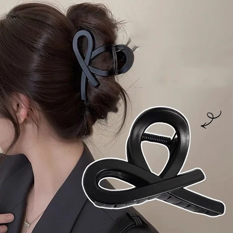Vintage Haarspange mit geometrischer Schleife für hohe Pferdeschwänze – Haarklammer für Damen, Haarschmuck für den Hinterkopf – Detail 6
