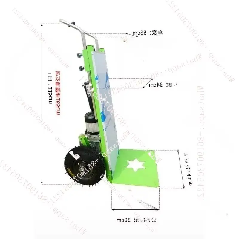 tyu400KG Electric Stair Climber Hand Truck with battery Mobile Tool Stair Climbing Cart Tracked Transporter Climb Cart Trolley
