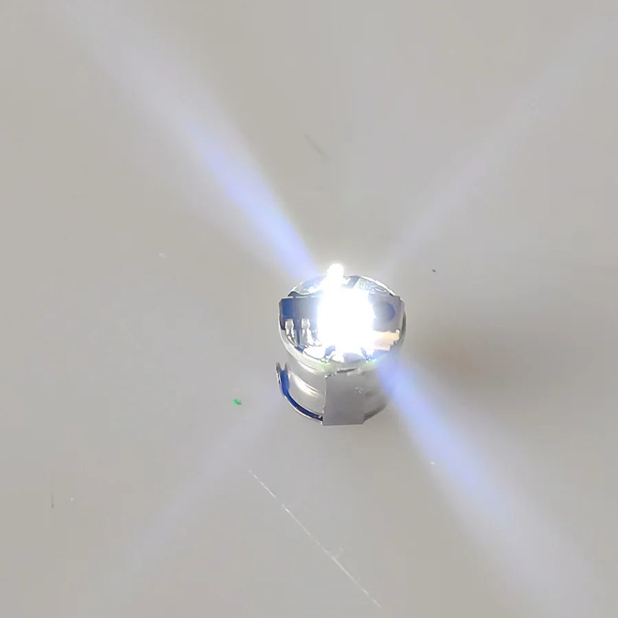 3 stks 7.6*7.1mm Miniatuur Draadloze Led Lamp Model Drukknop Type voor Robots/Huis Decoratie/auto's/Micro Landschap met Batterij