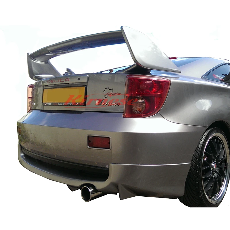 For TOYOTA CELICA Rear TRUNK SPOILER 2000-2005 WITH LED LIGHTS High Quality ABS Plastic Car Spoiler Trunk Boot Wing Spoiler