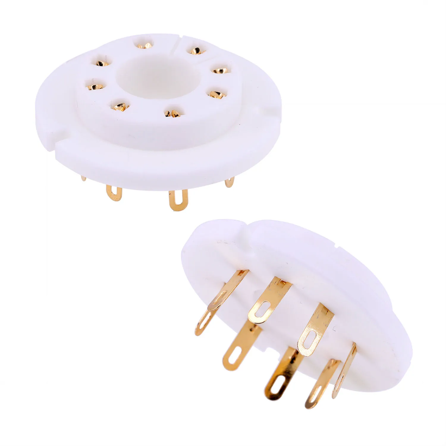 1PC B8S 8-pinowe gniazdo z zaworem ceramiczne gniazdo lampy FU50R dla FU50 FU-50 5 z8p 5Z 9P wzmacniacz lampy elektronowej Audio Vintage HIFI DIY