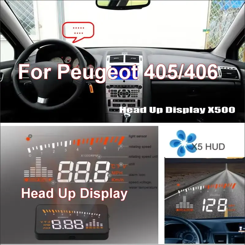 

Car Headup HUD Head Up Display For Peugeot 405/406/407/1007/2008/3008/4007/4008/5008 Auto Windshield Projector Accessories