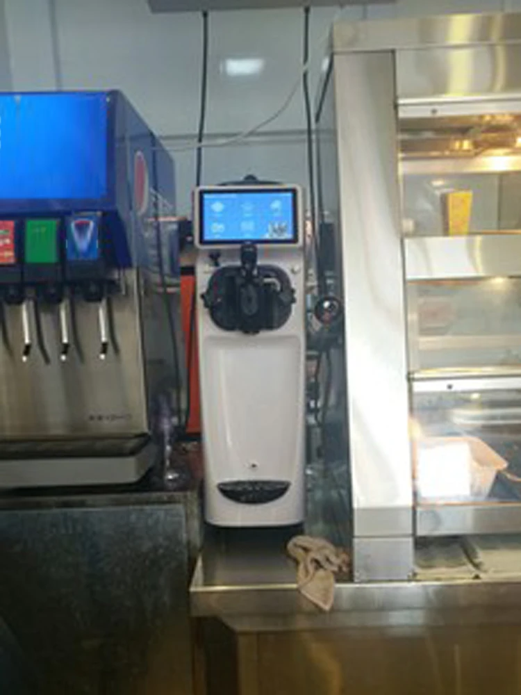 Coffee Shop Ice Cream Maker Soft Serve Ice Cream Making Machine for Business Homemade Ice Cream
