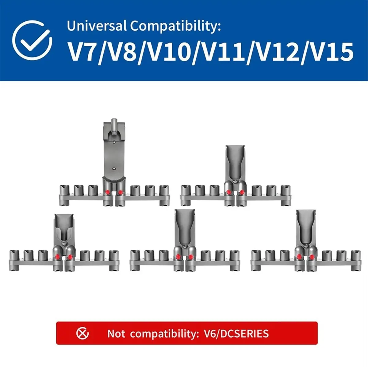 CLIM Supporti per aspirapolvere Montaggio a parete e organizer per docking station per modello V15 V7 V8 V10 V11