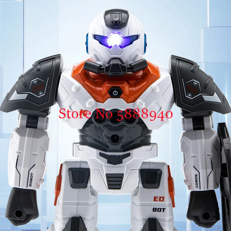 Smart Early Education Auto Demo Fire Bullet Remote Control Space Robot 60Mins Gesture Sensing Singe$Dance Walking RC Robot Toy