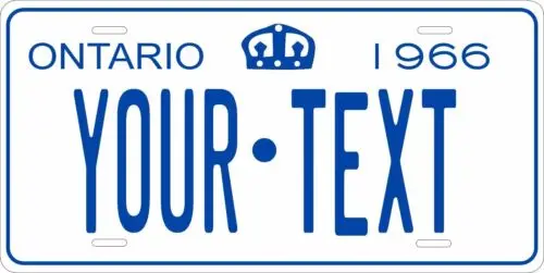 أونتاريو 1966 كندا علامة لوحة ترخيص شخصية السيارات دراجة نارية الدراجة