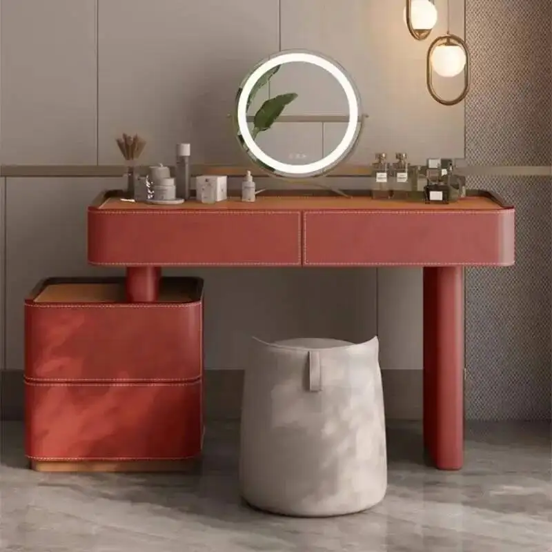 Mirror Wooden Dresser Stool Wood Makeup Storage Modern Luxury Sets Dressers Vanity Drawer Storage Schmink Tisch Furniture Home