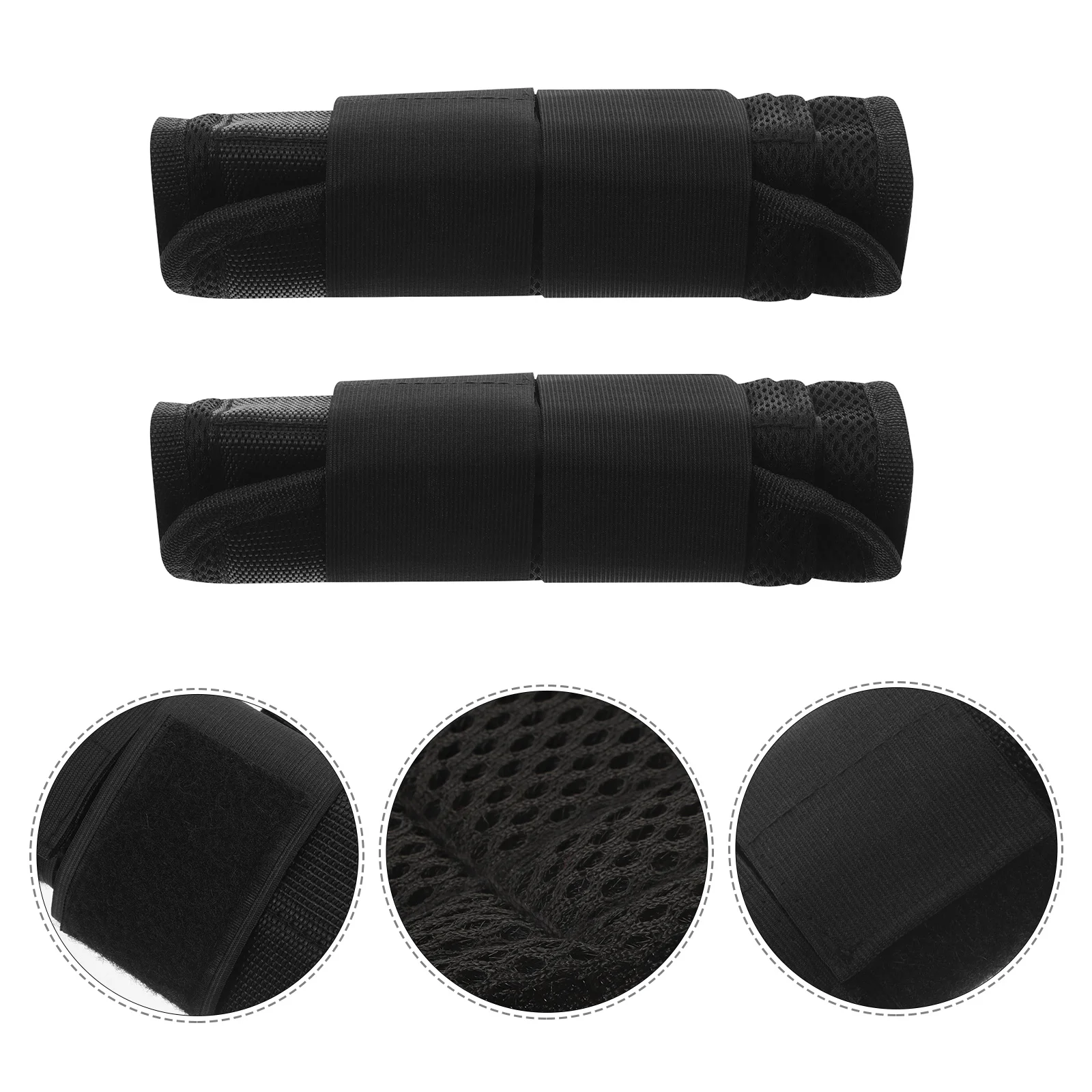 

1 Pair Weighted Wrist Bands Black Polyester Cotton 1KG-5KG Fitness Gym Strength Training Arm Weights Running Accessories