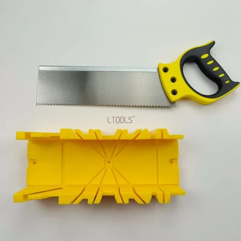 Clamp Back Saw Miter Box Tool 45/90/135 Degree Saw Box Woodworking Gypsum Line Skirting Line Corner Cutting Artifact Hand Tools