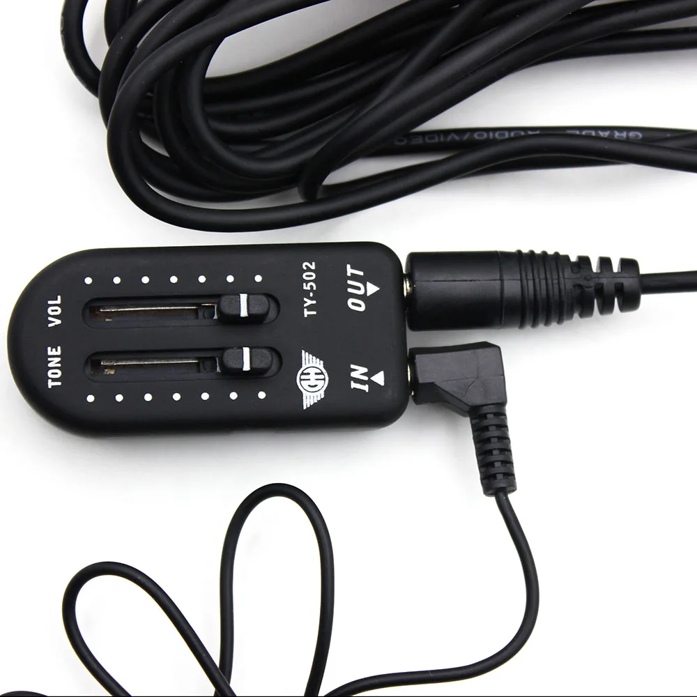 Guitar Pickup Piezo Contact Pickup With Tone Volume Controller Audio Cable For Violin Ukulele Mandolin Guitar Parts Accessories