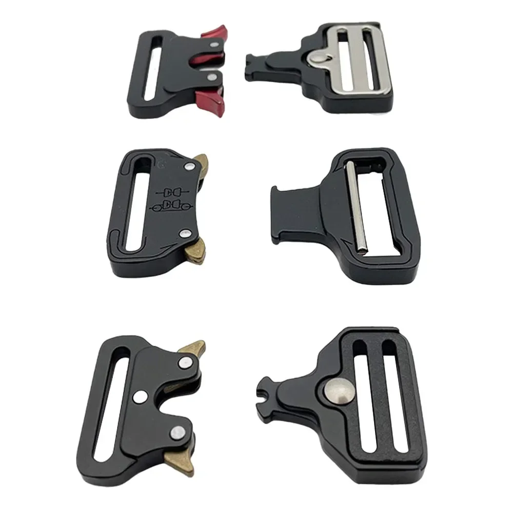 1Pc Zinc Alloy Tactical Belt Buckle Hunting Belt Quick Release Belt Fastener Adjusting Clip Hunting Accessories Tactical Gear