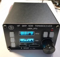USDX SDR All Mode 8 Band HF Ham Radio QRP CW Transceiver Built-In ATU-100 Antenna Tuner Dual
